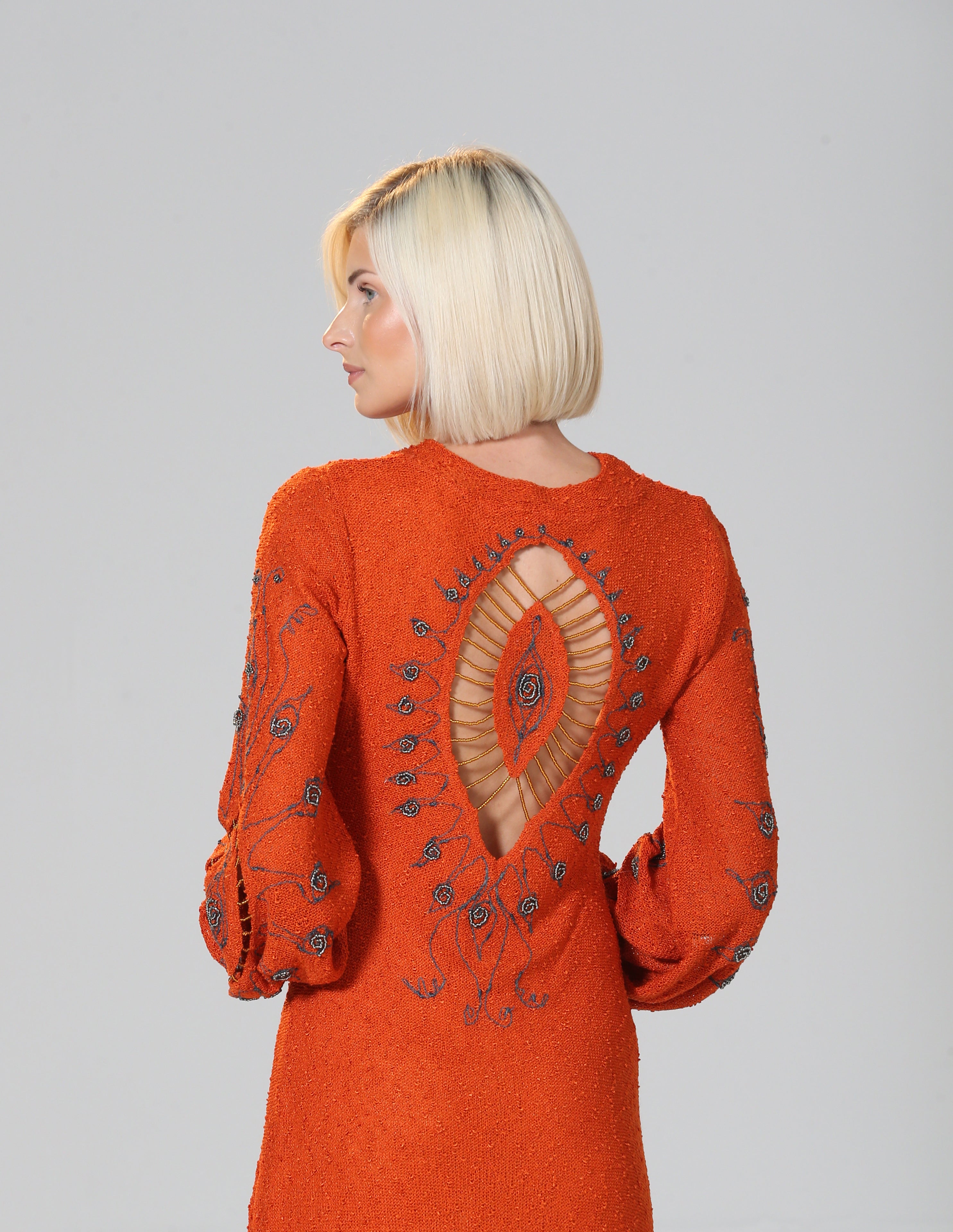 CAROLINE MITCHELL - BEADED AND EMBROIDERED DRESS - PRICE ON APPLICATION