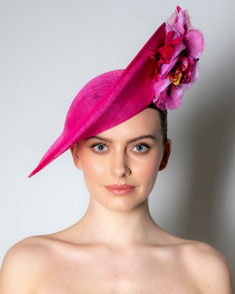 Aoife Harrison - Cerise Saturn Hat