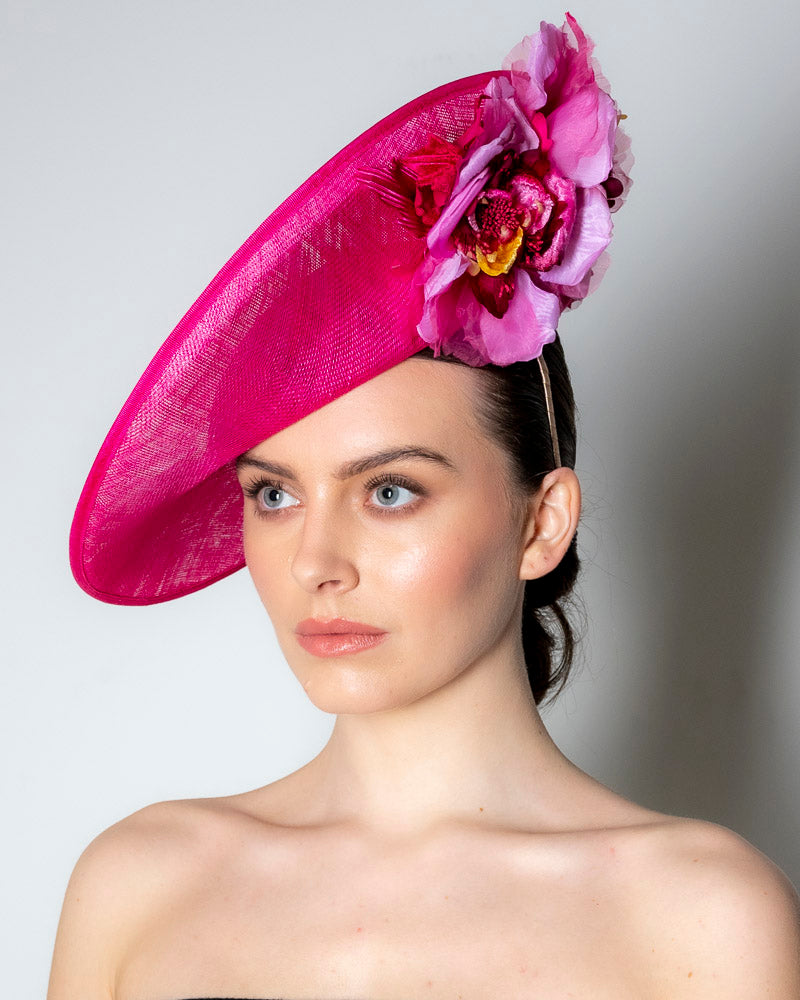 Aoife Harrison - Cerise Saturn Hat