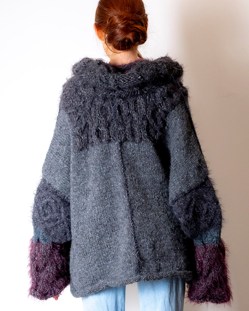 Gertude Sampson - Grey and Aubergine