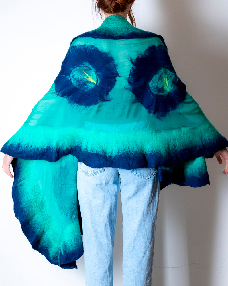 Alexia Designs - Emerald green & navy, handmade