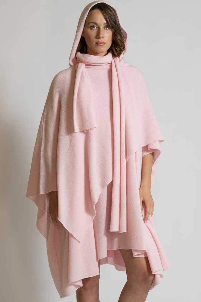 BYRNE GOODE - HOODED CAPE AND A WRAP IN LUXURY CASHMERE