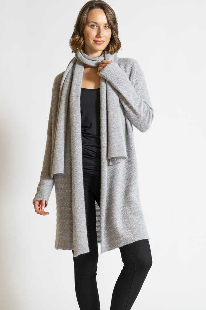 BYRNE GOODE - PANELLED LUXURY CASHMERE CARDIGAN