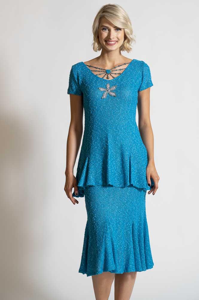 BEADED TOP AND SKIRT