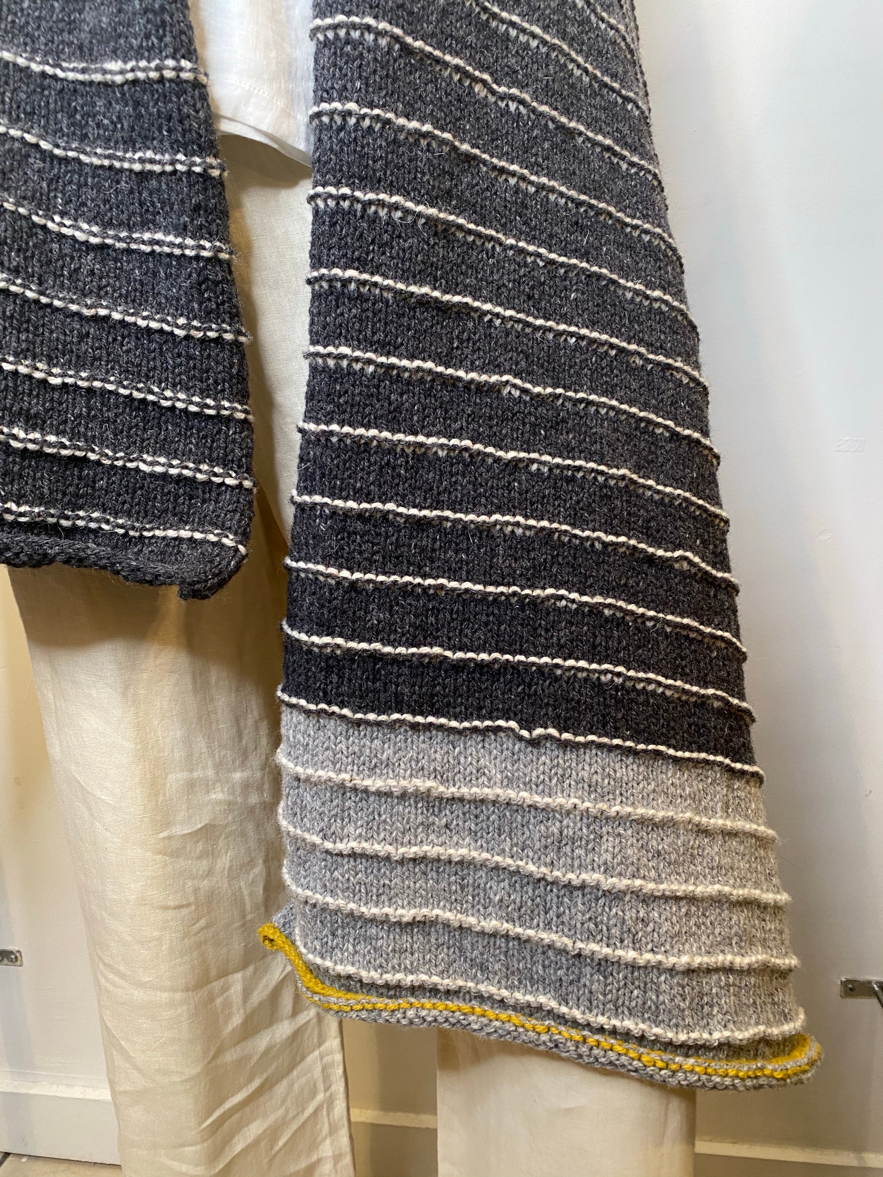 Helle Helsner Charcoal, Grey and Mustard